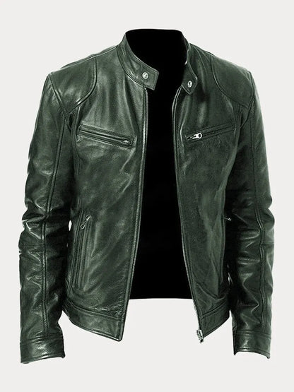 Otto™  | Casual Läderjacka: Tidlös