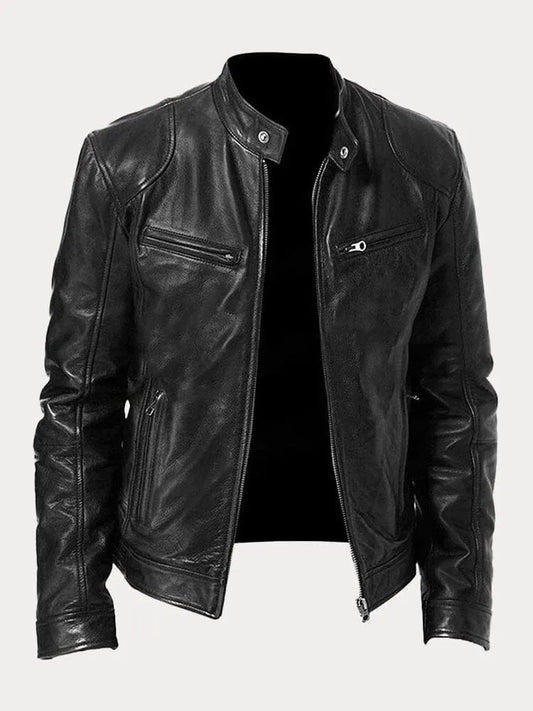 Otto™  | Casual Läderjacka: Tidlös