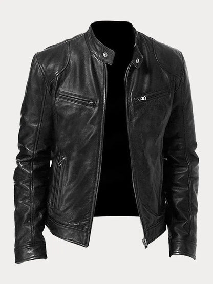 Otto™  | Casual Läderjacka: Tidlös
