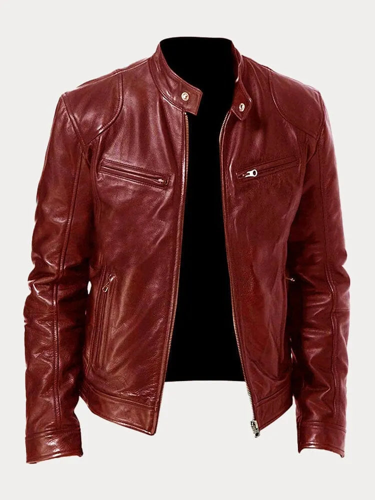 Otto™  | Casual Läderjacka: Tidlös